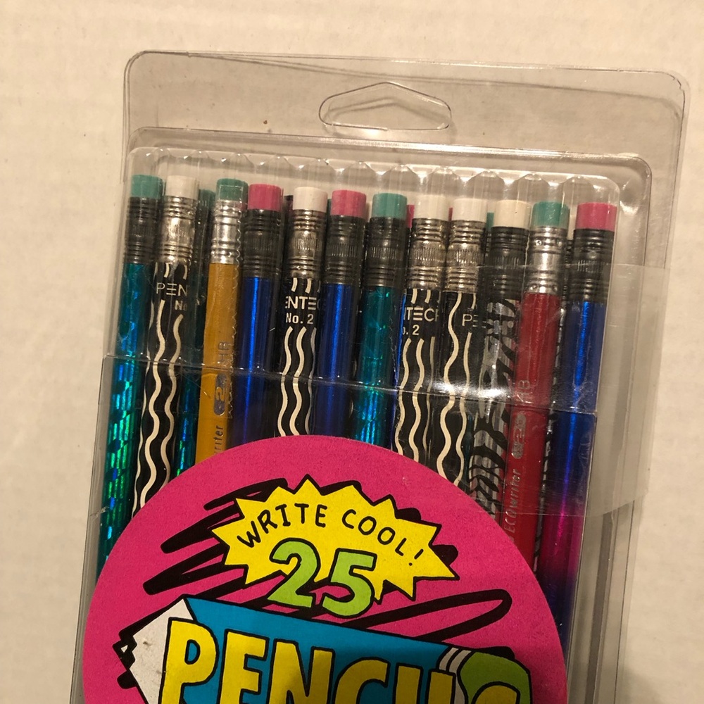 🛑sold🛑90’s Pentech No.2 Write Cool 25 Pencils Made In USA Rare Old Stock - Picture 4 of 4